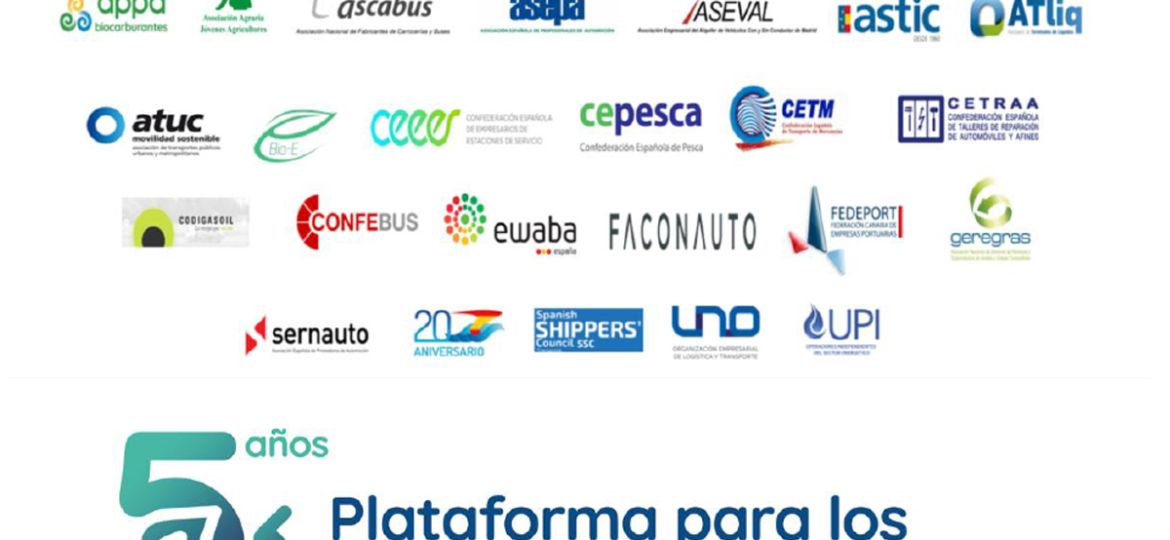 La Plataforma reclama, en su quinto aniversario, integrar los combustibles renovables en todos los modos de transporte e incentivar su consumo a través de políticas fiscales