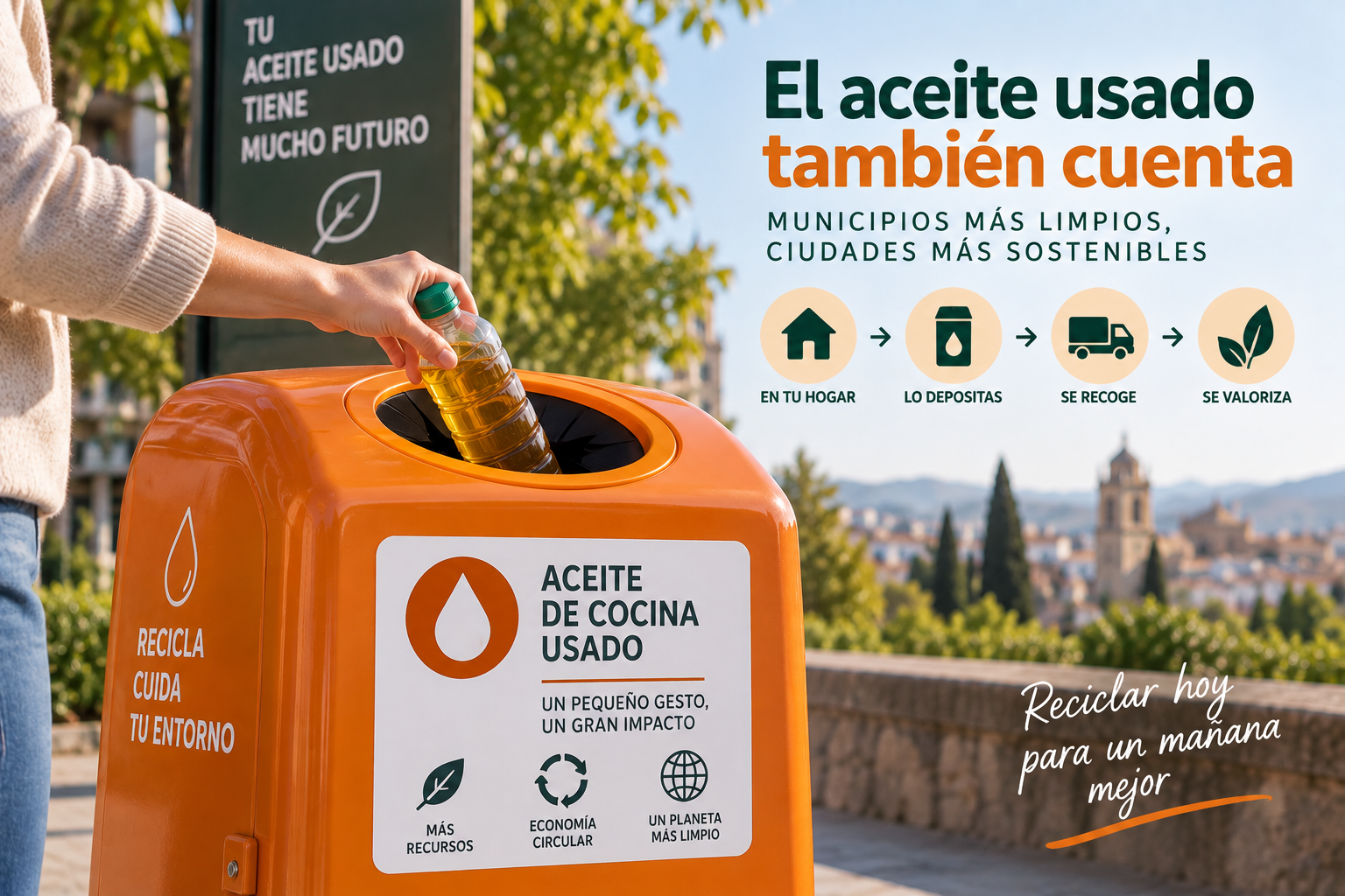 La recogida de aceite usado avanza en los municipios